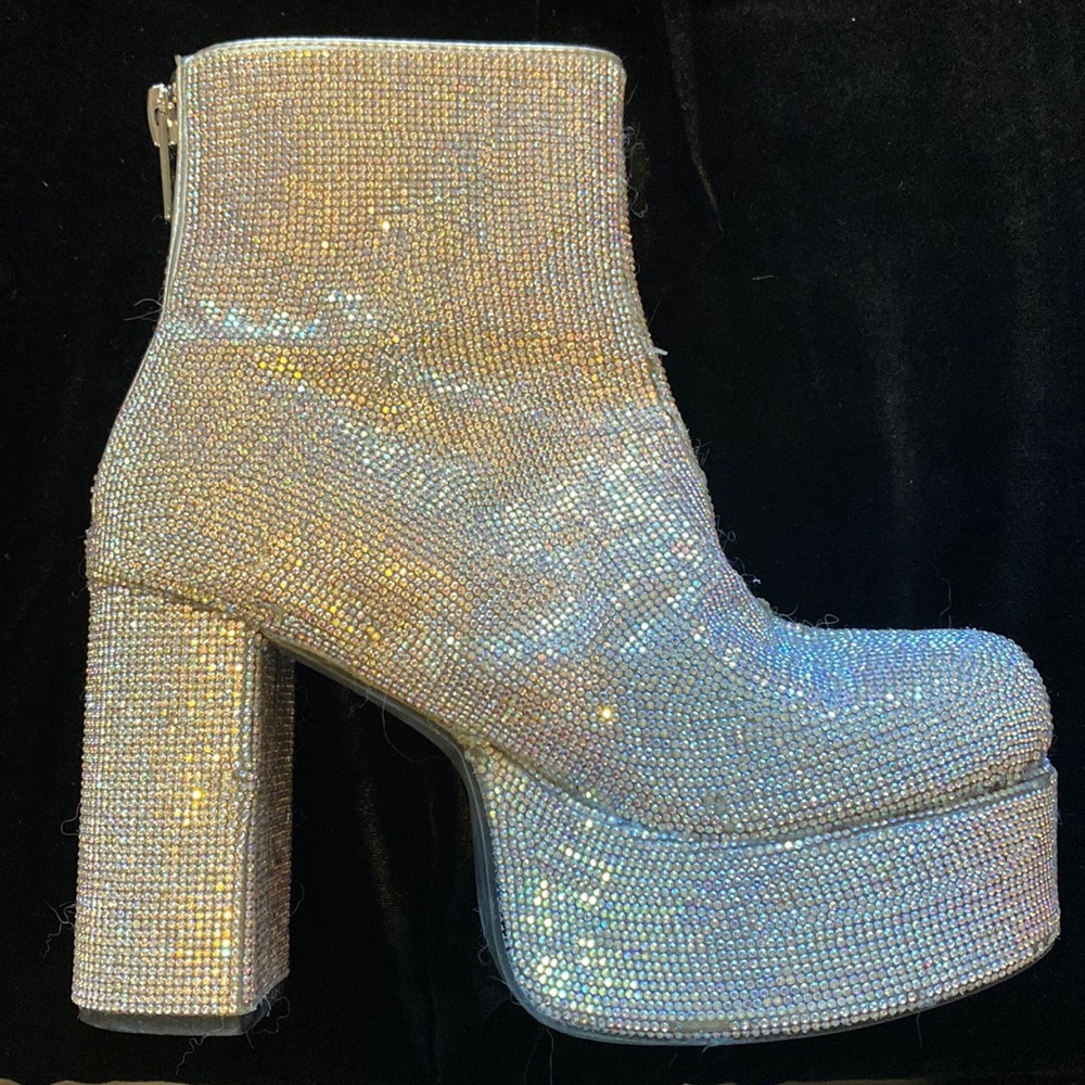 Current Mood Rhinestone Booties